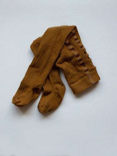 The Simple Folk Ribbed Tights, Bronze
